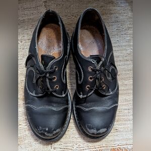 John Fluevog Angel Gibson Swirl Oxford Shoes Size 6